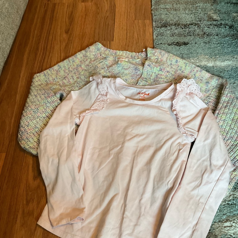 Cat & Jack Pink Sweater Soft Knit Top 6X